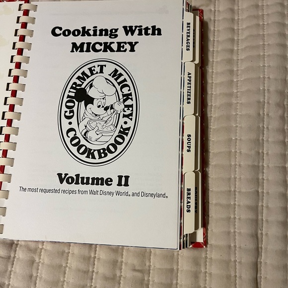 Disney Cookbook with Cream and Red Accents - Picture 6 of 6
